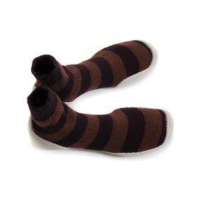 Chaussons Festin bordeaux cachemire et laine