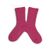 Chaussettes Victoire brillantes à côtes pink lady
