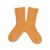 Chaussettes brillantes à côtes - Nectarine