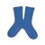 Chaussettes brillantes à côtes - Cobalt