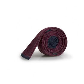 Cravate Grain de Caviar - Rouge/Marine