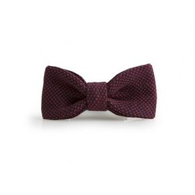 Noeud Papillon Grain de Caviar - Rouge/Marine