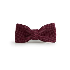 Noeud Papillon Grain de Caviar - Vermillon
