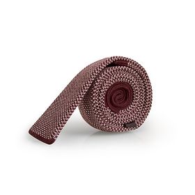 Cravate Grain de Caviar - Vermillon